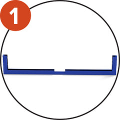 Protection en PVC avec fixation velcro pour panneau de basket – Épaisseur 40 à 55 mm