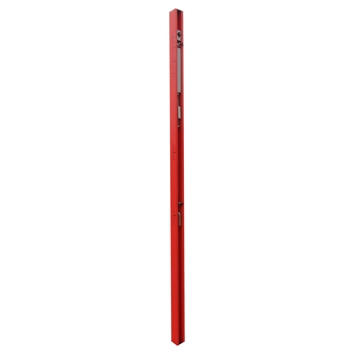 Poteaux de volleyball ERHARD® Sport 80x80 mm, avec système de poulies (classe B) rouge