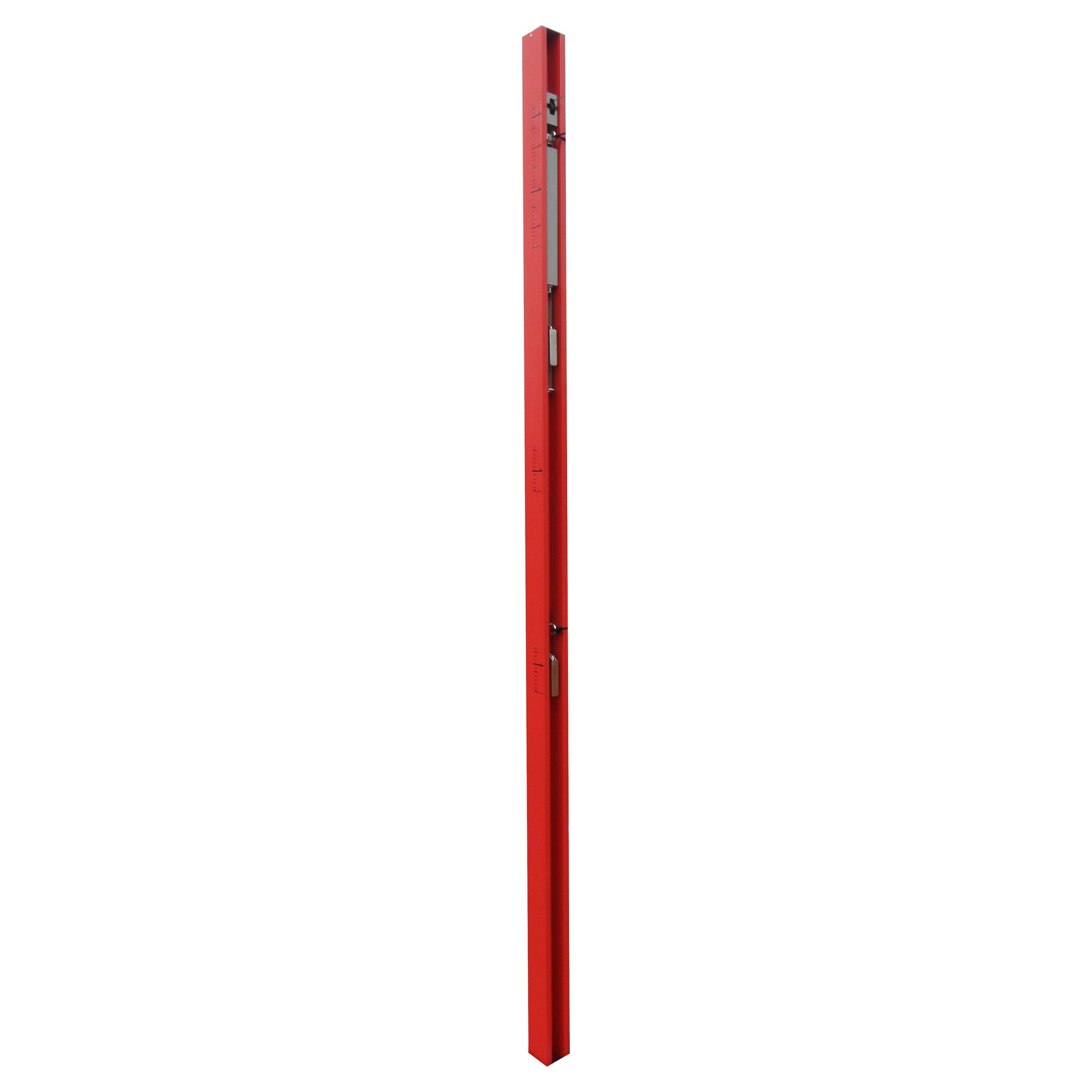 Poteaux de volleyball ERHARD® Sport 80x80 mm, avec dispositif de tension de broche (classe B) rouge