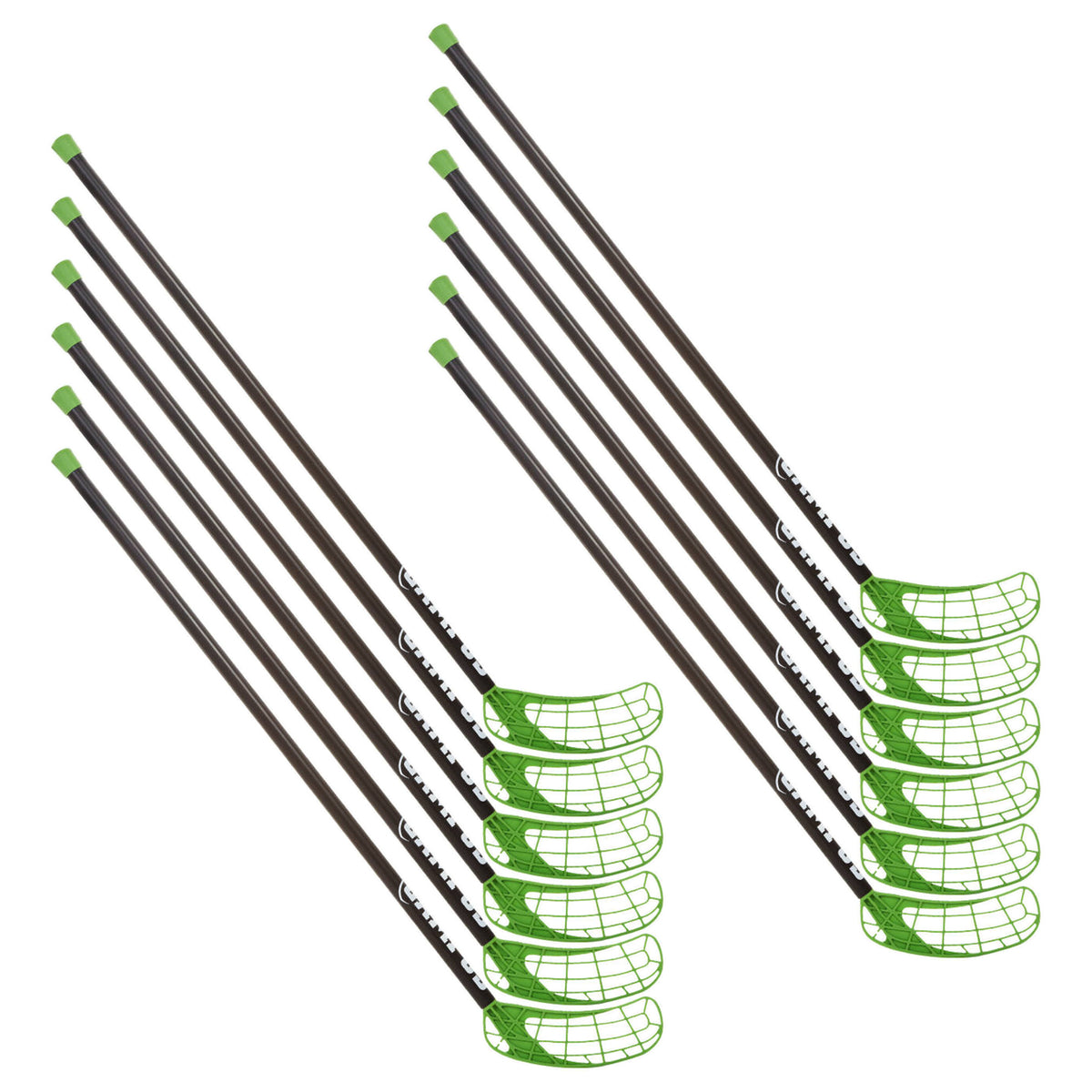 Jeu de bâtons de floorball Campus 55, 75 cm, vert
