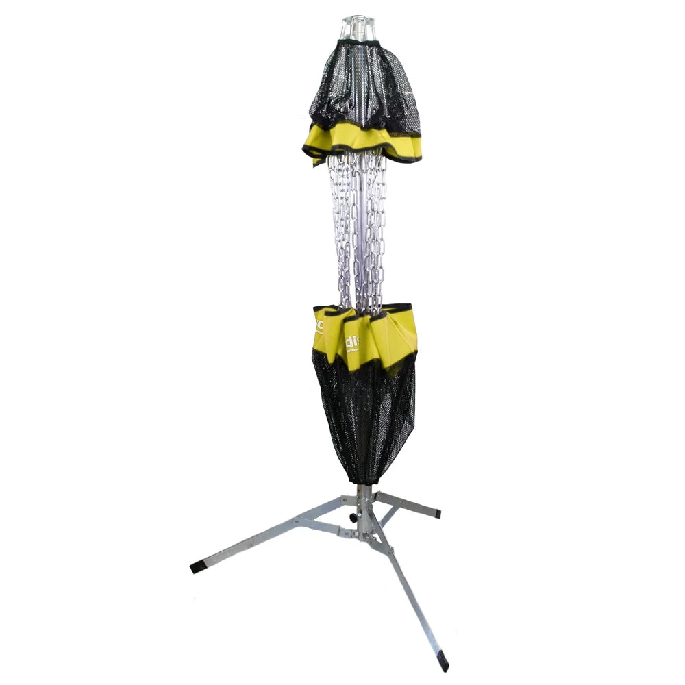 Panier de Disc-Golf eurodisc® Chainwalker mobile – Jaune + Putter offert
