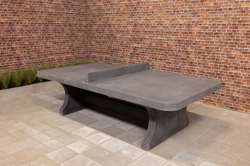 Table de ping-pong béton arrondie