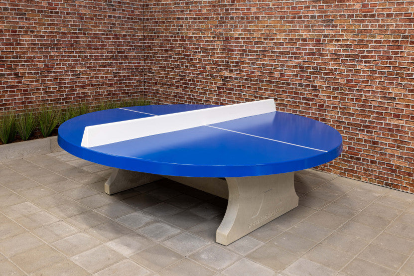 Table de ping-pong ronde en béton – robuste et conviviale