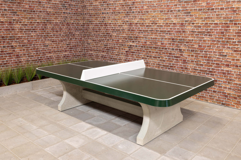 Table de ping-pong béton arrondie